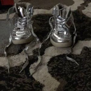 Silver shoes